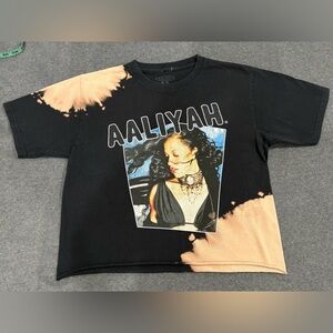 Aaliyah Graphic Tie-Dye Crop Top Size M